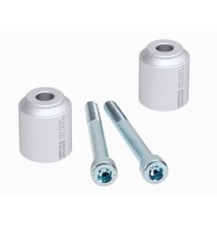 Hepco Becker 4235664 30 09 Rialzi manubrio 30 mm argento per BMW F 700 GS dal 2012 al 2017