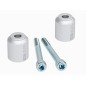 Hepco Becker 4235664 30 09 Rialzi manubrio 30 mm argento per BMW F 700 GS dal 2012 al 2017