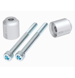 Hepco Becker 4235664 30 09 Rialzi manubrio 30 mm argento per BMW F 700 GS dal 2012 al 2017
