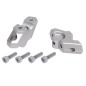 Hepco Becker 42456537 00 09 Rialzo manubrio con offset 30 mm alto, 22 mm indietro, argento per BMW F 800 GS dal 2024