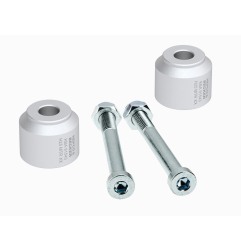 Hepco Becker 42356507 25 09 Rialzo manubrio 25 mm argento per BMW G 310 GS dal 2017