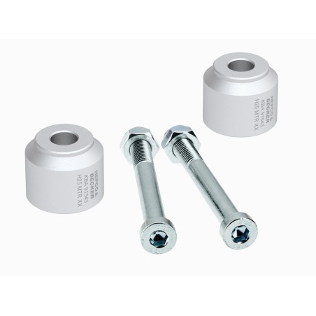 Hepco Becker 42356507 25 09 Rialzo manubrio 25 mm argento per BMW G 310 GS dal 2017