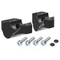 Hepco Becker 42454536 00 01 Rialzo manubrio con offset 30 mm alto, 25 mm indietro, nero per Yamaha MT-09 dal 2013 al 2020