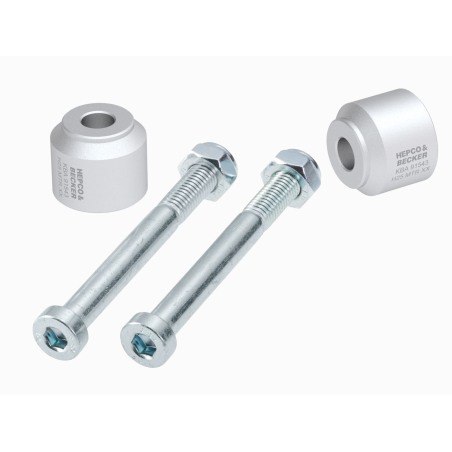 Hepco Becker 42356501 25 09 Rialzo manubrio 25 mm argento per BMW G 310 R dal 2016