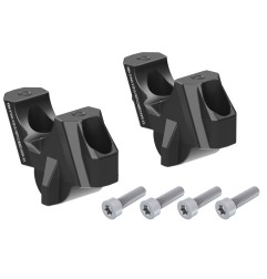 Hepco Becker 42456531 00 01 Rialzo manubrio con offset 35 mm alto, 15 mm indietro, nero per BMW M 1000 R dal 2023
