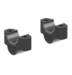 Hepco Becker 42354537 25 01 Rialzo manubrio 25 mm nero per Yamaha MT-07 dal 2021 al 2024