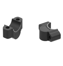 Hepco Becker 42354537 25 01 Rialzo manubrio 25 mm nero per Yamaha MT-07 dal 2021 al 2024