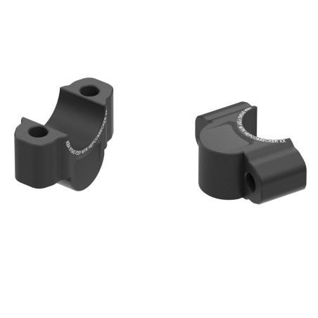 Hepco Becker 42354537 25 01 Rialzo manubrio 25 mm nero per Yamaha MT-07 dal 2021 al 2024