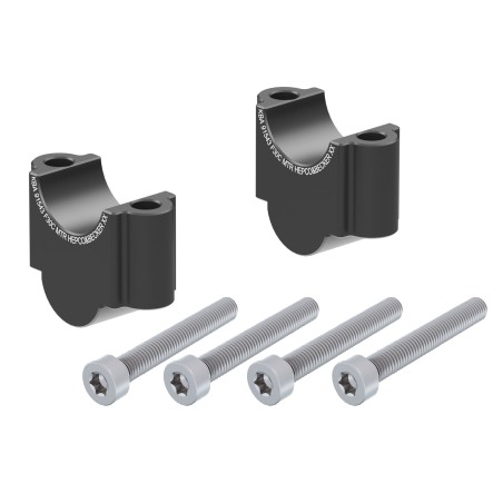 Hepco Becker 4235651 30 01 Rialzo manubrio 30 mm nero per BMW R 1200 GS Adventure dal 2006 al 2008