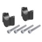 Hepco Becker 4235651 30 01 Rialzo manubrio 30 mm nero per BMW R 1200 GS Adventure dal 2006 al 2008