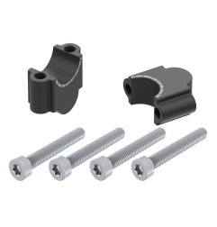 Hepco Becker 4235651 30 01 Rialzo manubrio 30 mm nero per BMW R 1200 GS Adventure dal 2006 al 2008