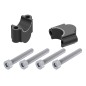 Hepco Becker 4235651 30 01 Rialzo manubrio 30 mm nero per BMW R 1200 GS Adventure dal 2006 al 2008