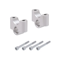 Hepco Becker 42356514 35 09 Rialzo manubrio 35 mm argento per BMW R 1250 GS dal 2018 al 2023