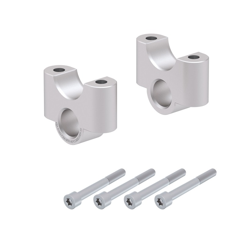 Hepco Becker 42356514 35 09 Rialzo manubrio 35 mm argento per BMW R 1250 GS dal 2018 al 2023