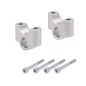 Hepco Becker 42356514 35 09 Rialzo manubrio 35 mm argento per BMW R 1250 GS dal 2018 al 2023