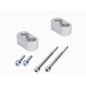 Hepco Becker 42357513 20 09 Rialzo manubrio 20 mm argento per Triumph Tiger Explorer 1200 dal 2012 al 2020