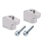 Hepco Becker 42457613 00 09 Rialzo manubrio con offset 30 mm alto, 25 mm indietro, argento per Triumph Tiger 850 Sport dal 2021