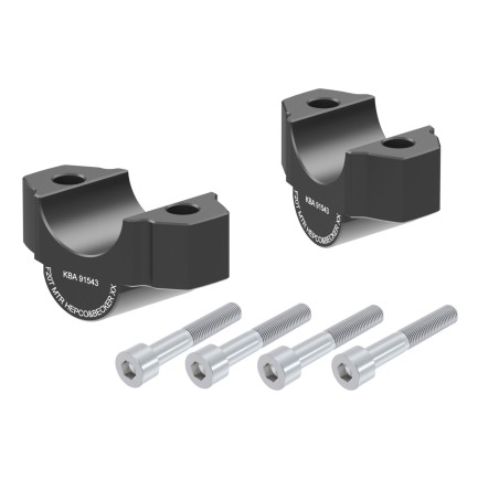Hepco Becker 42354546 20 01 Rialzo manubrio 20 mm nero per Yamaha XJR 1300 dal 2015