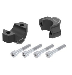 Hepco Becker 42354546 20 01 Rialzo manubrio 20 mm nero per Yamaha XJR 1300 dal 2015