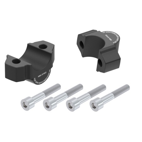 Hepco Becker 42354546 20 01 Rialzo manubrio 20 mm nero per Yamaha XJR 1300 dal 2015