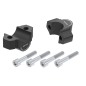 Hepco Becker 42354546 20 01 Rialzo manubrio 20 mm nero per Yamaha XJR 1300 dal 2015