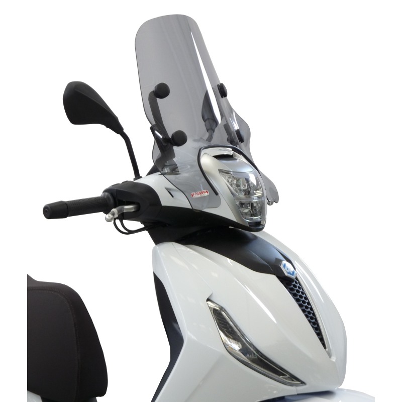 FABBRI Parabrezza Moto EXCLUSIVE Trasparente - Compatibile Con SYM JOYMAX Z 300 (2019) - Larghezza 600mm, Altezza 850mm