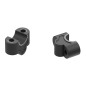 Hepco Becker 42352529 25 01 Rialzo manubrio 25 mm nero con supporto per maschera frontale per Kawasaki Z 900 / SE dal 2017 al 20
