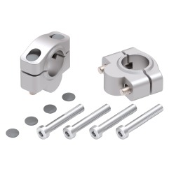 Hepco Becker 42307563 20 09 Rialzo manubrio Hepco&Becker per KTM 1090 Adventure R dal 2017 al 2018, 20mm - argento