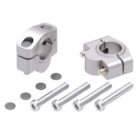 Hepco Becker 42307563 20 09 Rialzo manubrio Hepco&Becker per KTM 1090 Adventure R dal 2017 al 2018, 20mm - argento