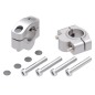 Hepco Becker 42307563 20 09 Rialzo manubrio Hepco&Becker per KTM 1090 Adventure R dal 2017 al 2018, 20mm - argento