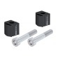 Hepco Becker 42357602 25 01 Rialzo Manubrio per KTM 890 Duke R dal 2020 al 2023, Blocco 25mm - nero
