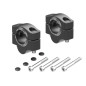Hepco Becker 4230785 20 01 Rialzi Manubrio Hepco&Becker per KTM 950 / 990 LC8 / Adv. / R / S dal 2003 al 2013, 20mm - nero