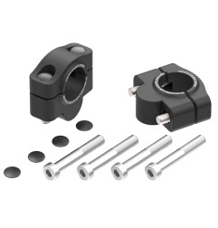 Hepco Becker 4230785 20 01 Rialzi Manubrio Hepco&Becker per KTM 950 / 990 LC8 / Adv. / R / S dal 2003 al 2013, 20mm - nero