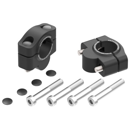Hepco Becker 4230785 20 01 Rialzi Manubrio Hepco&Becker per KTM 950 / 990 LC8 / Adv. / R / S dal 2003 al 2013, 20mm - nero