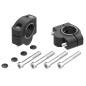 Hepco Becker 4230785 20 01 Rialzi Manubrio Hepco&Becker per KTM 950 / 990 LC8 / Adv. / R / S dal 2003 al 2013, 20mm - nero