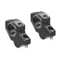 Hepco Becker 4240763 00 01 Rialzo Manubrio Offset per KTM 990 Supermoto R dal 2007 al 2013, 30mm in alto, 21mm indietro - nero