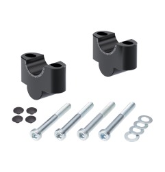 Hepco Becker 4235978 25 01 Rialzo manubrio per Honda CB 500 X dal 2013 al 2018, 25mm nero