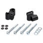 Hepco Becker 4235978 25 01 Rialzo manubrio per Honda CB 500 X dal 2013 al 2018, 25mm nero