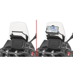Givi FB1220 traversino porta cellulare GPS per Honda Transalp 750 dal 2025