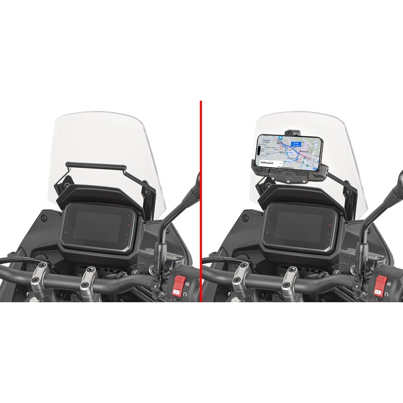 Givi FB1220 traversino porta cellulare GPS per Honda Transalp 750 dal 2025 Givi FB1220 traversino porta cellulare GPS per Honda Transalp 750 dal 2025