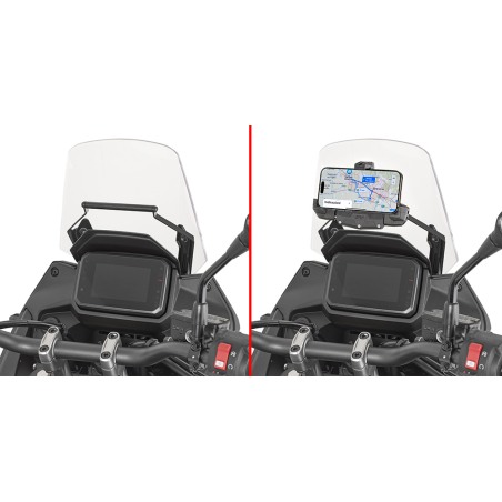 Givi FB1220 traversino porta cellulare GPS per Honda Transalp 750 dal 2025