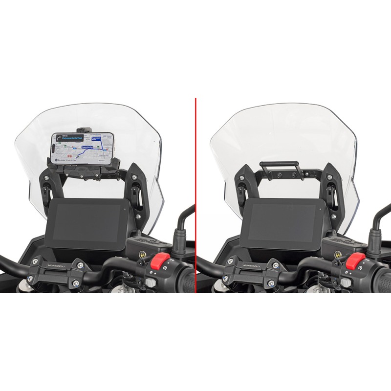 GIVI FB5127 Traversino Porta Smartphone/GPS Per BMW F 750 GS E F 850 GS (2018) – Supporto Per Navigatore E Telefono