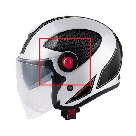 Kappa Z1755R357R coppia placche Viola per casco KV35