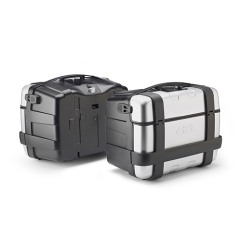 Givi TRK46PACK2 Coppia di valigie alterali Trekker da 46 litri Grigio