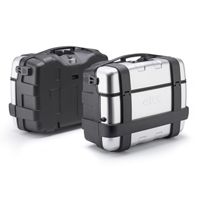 Givi TRK33PACK2 coppia di valigie laterali Trekker da 33 litri Grigio Givi TRK33PACK2 coppia di valigie laterali Trekker da 33 litri Grigio