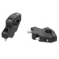 Hepco Becker 42407590 00 01 Rialzo manubrio offset per Royal Enfield Himalayan dal 2018 al 2023, 30mm su, 21mm indietro - nero