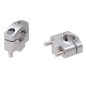 Hepco Becker 42307619 25 09 Rialzo Manubrio per Royal Enfield Meteor 350 dal 2021, 25mm, argento