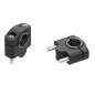 Hepco Becker 4230751 25 01 Rialzo Manubrio per KTM LC 4 400/620 dal 1994 al 2001, 25mm - nero