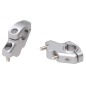 Hepco Becker 4240766 00 09 Rialzo Manubrio Offset per Ducati Monster 900 ie dal 2000 al 2004, 30mm su, 21mm indietro - argento