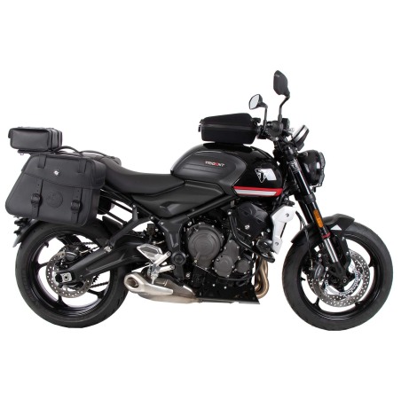 Hepco Becker 6587682 01 01 Portapacchi posteriore tubolare nero per Triumph Trident 660 dal 2025